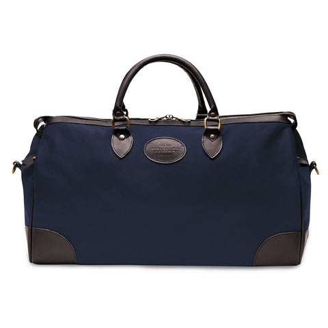 Navy and Black Overnight Bag