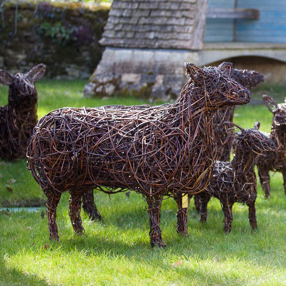 Cotswold Ewe Sheep Willow Sculpture