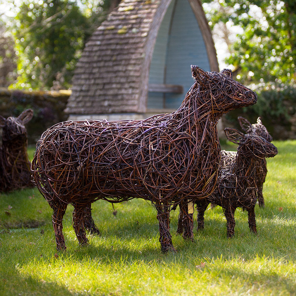 Cotswold Ewe Sheep Willow Sculpture