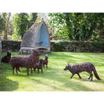 “Come-bye” Cotswold Sheep Willow Sculpture Scene