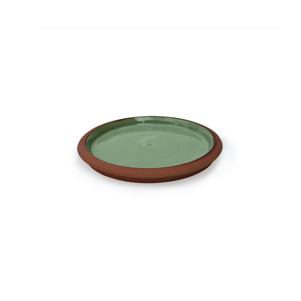 Highgrove Gardens Terracotta Plant Pot Saucer 8-inch Green