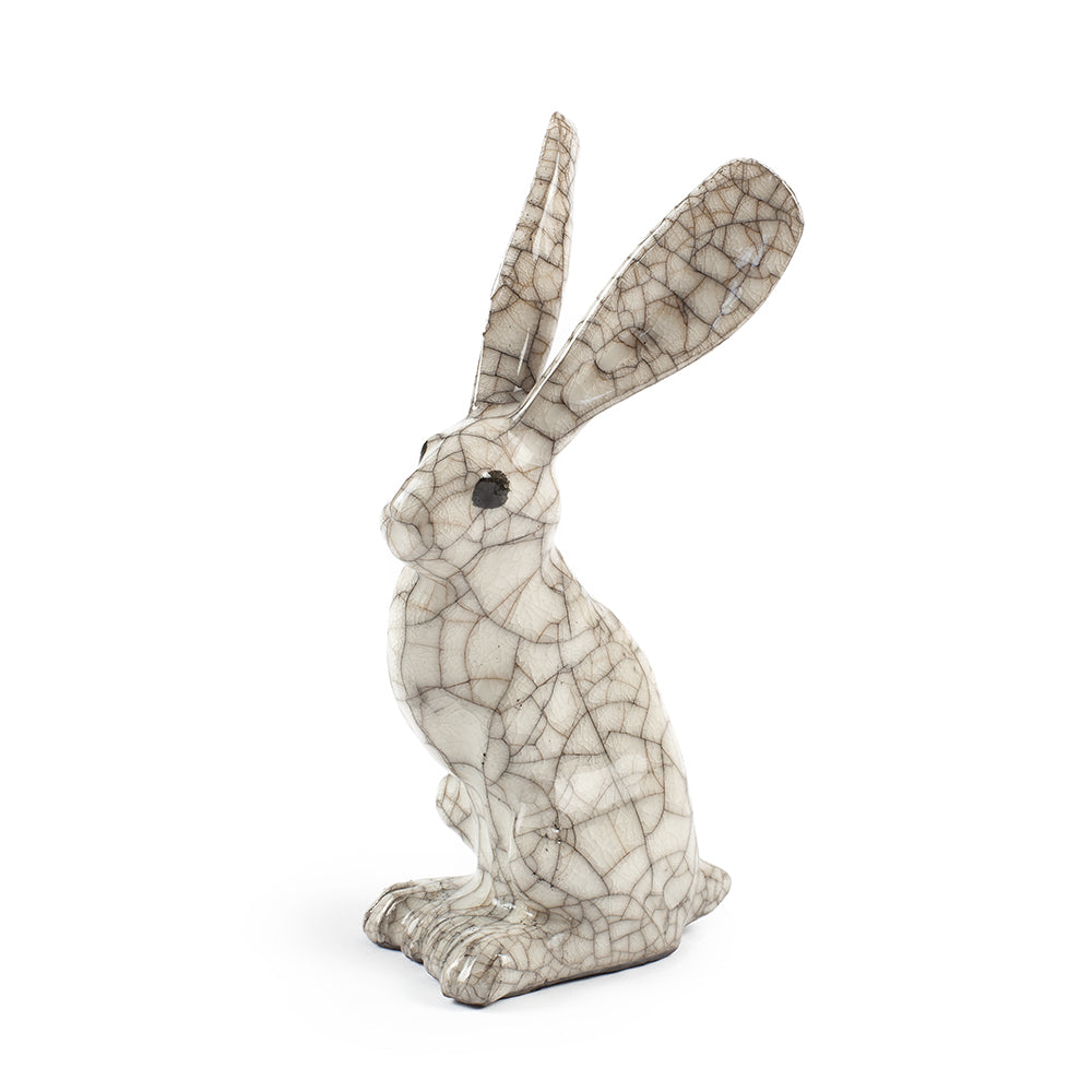 Miniature Raku Hare - Sitting