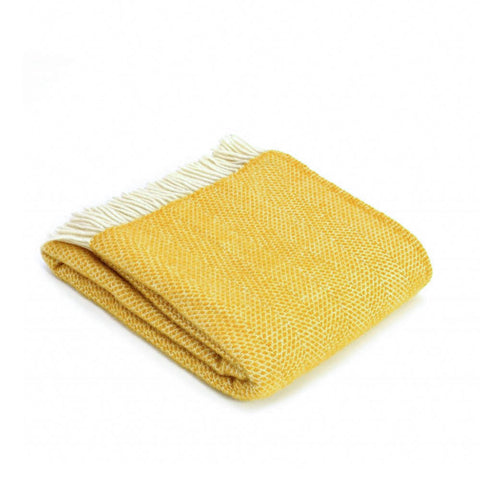 Yellow Lambswool Throw