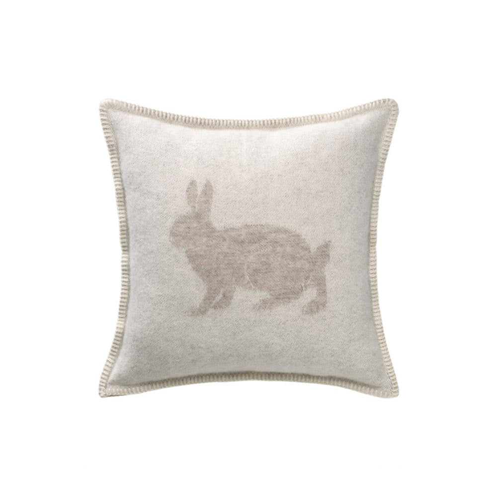 Cream Hare Wool Cushion