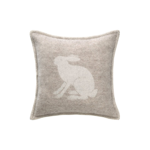 Cream Hare Wool Cushion