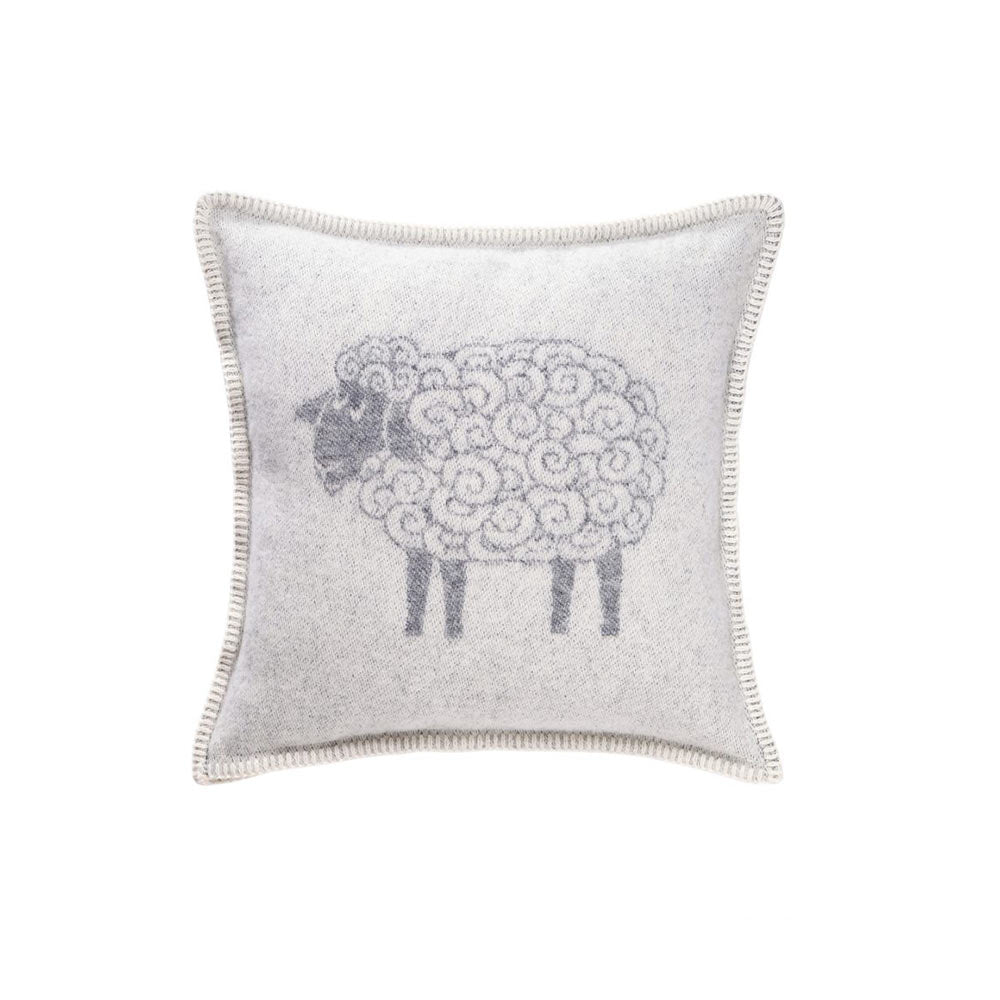 Grey Sheep Lambswool Cushion