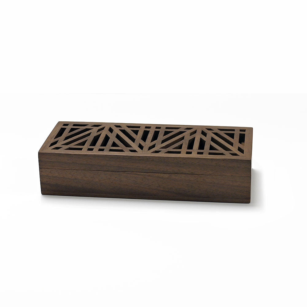 Hand-Carved Wooden Jali Box