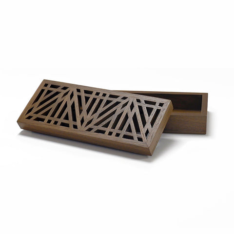 Hand-Carved Wooden Jali Box