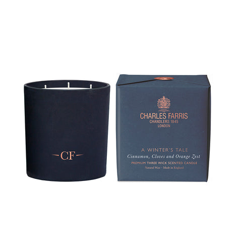 Charles Farris 3 Wick Scented Candle – A Winter’s Tale
