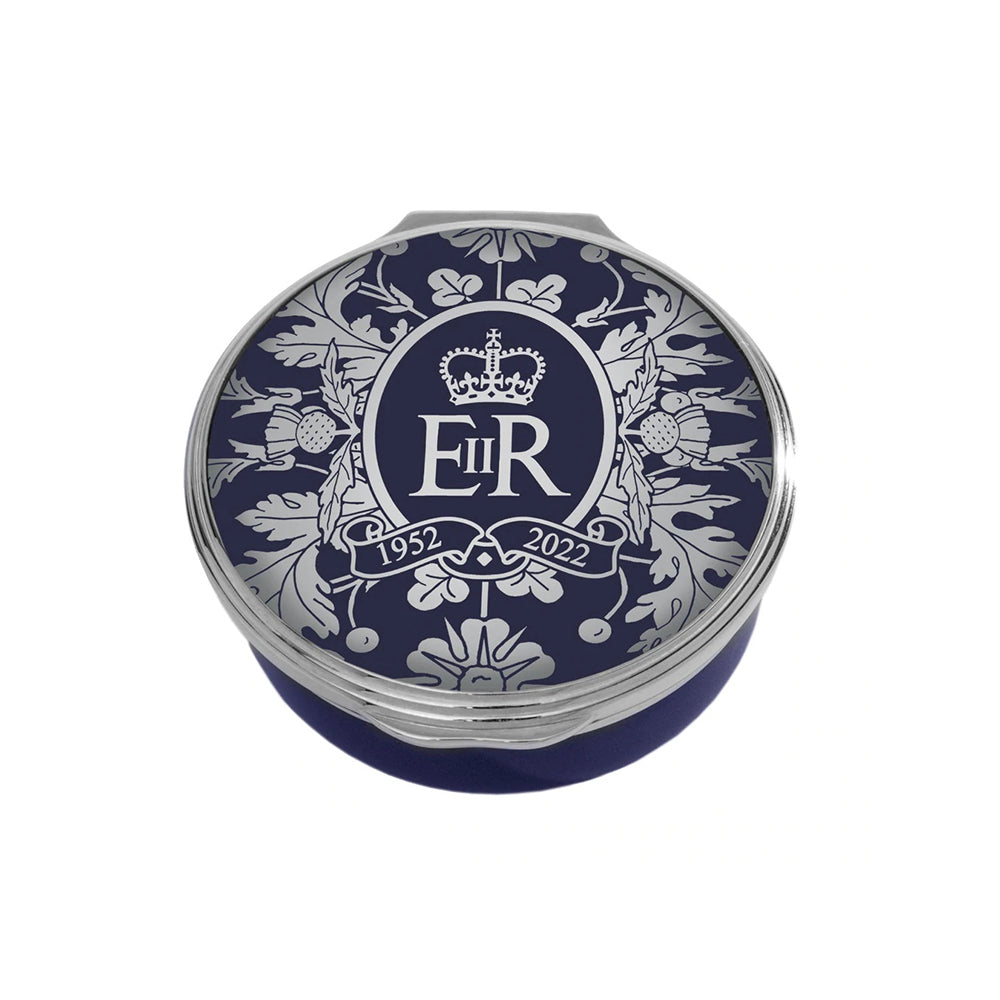 Platinum Jubilee Royal Blue Flowers of the Realm Trinket Box | Halycon ...