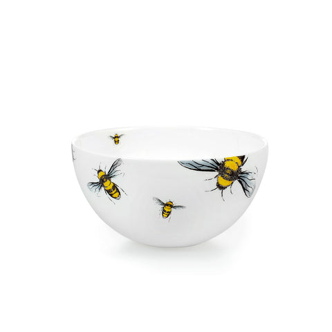 Fine Bone China Cereal Bowl - Highgrove Honey Bees