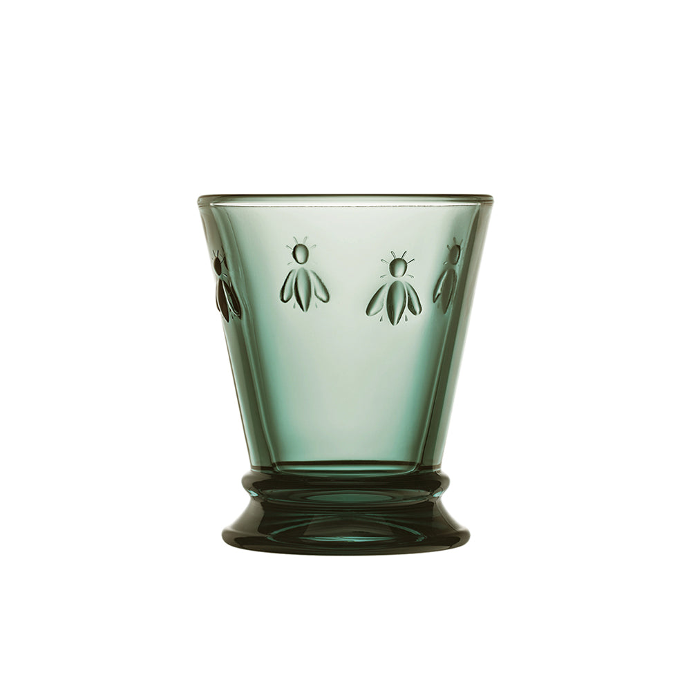 Small Glass Tumbler – Green Bee