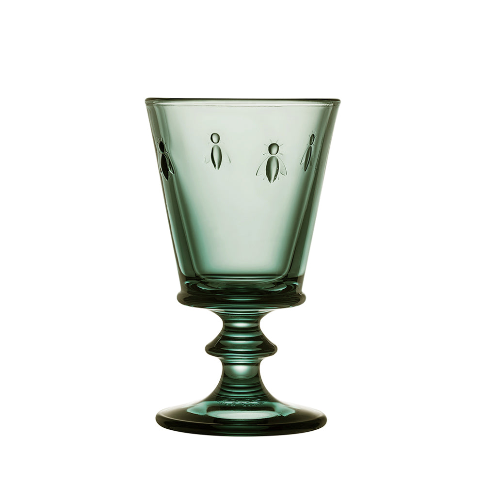 Stemmed-Glass Wine Goblet – Green Bee
