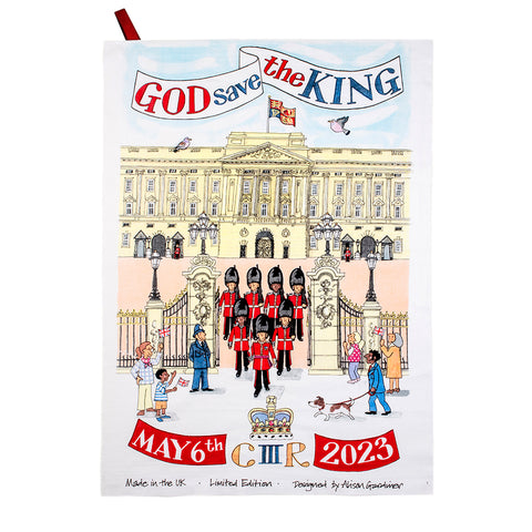 Coronation Illustrative Tea Towel
