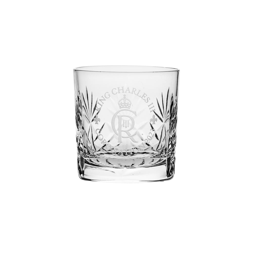 Coronation Engraved Whisky Tumblers (Gift Box of Two)