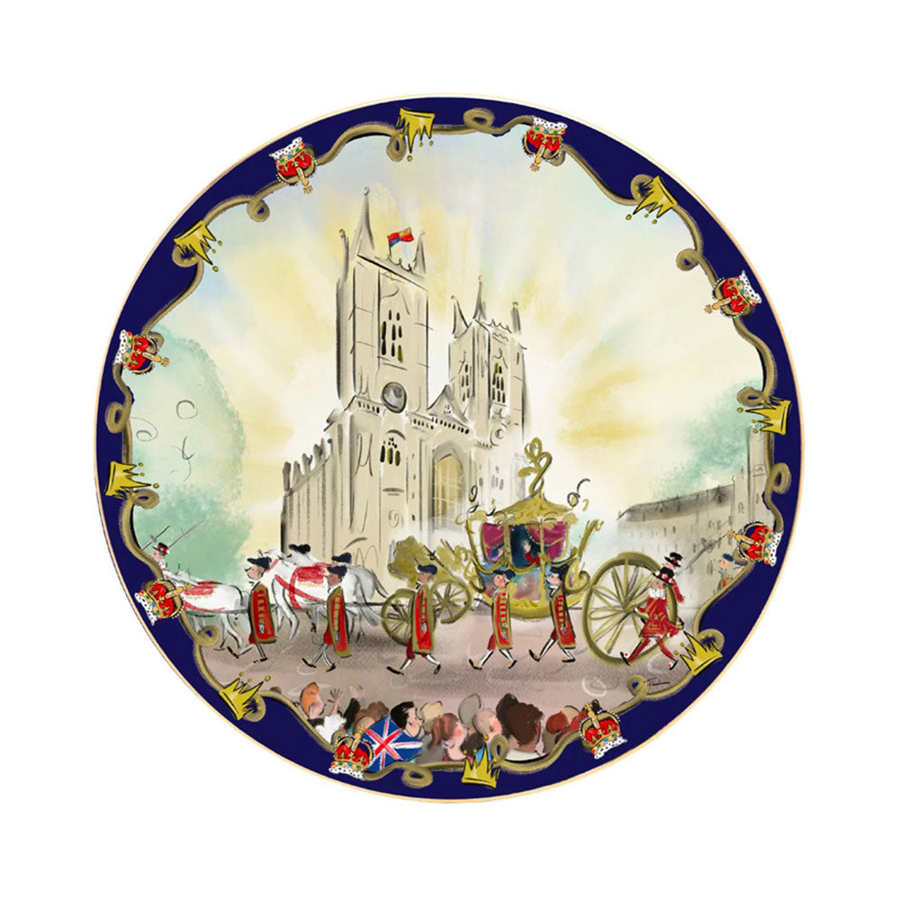 The Coronation at Westminster Abbey 10" Plate