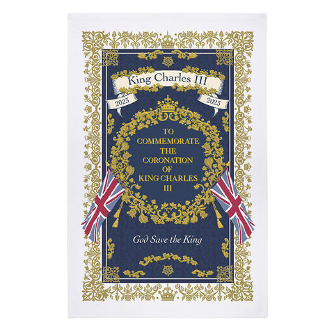King Charles III Coronation Regal Tea Towel