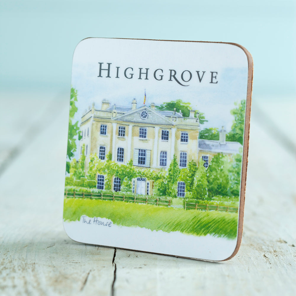 Highgrove House Coaster Illustrated Design