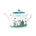 Royal Gardens Fine Bone China Oval Teapot