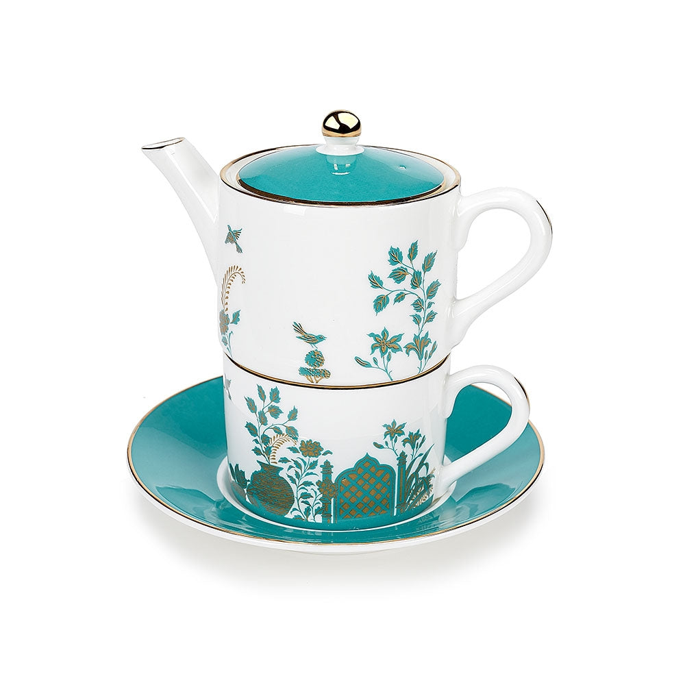 Royal Gardens Fine Bone China Tea for One Set