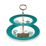 Royal Gardens Fine Bone China Two Tier Cake Stand